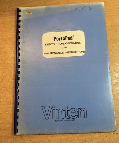 Vinten portaped operating - portaped, &